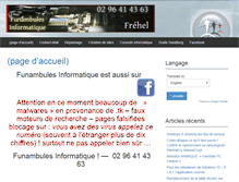 Tablet Screenshot of funambules-informatique.fr